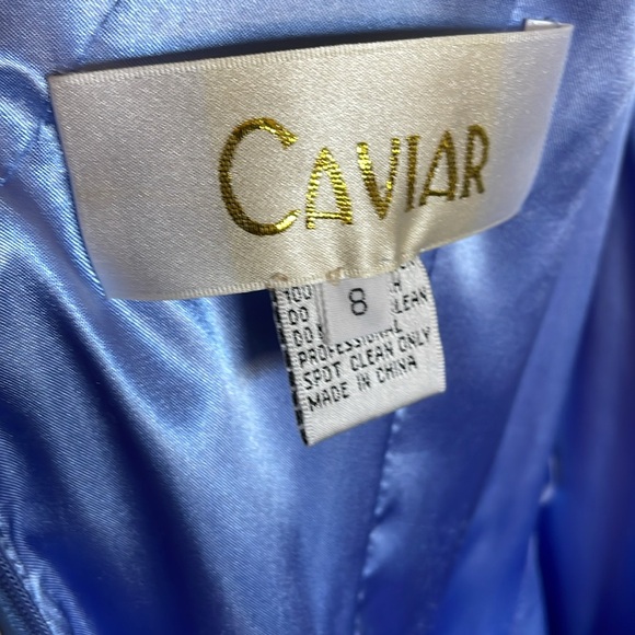 Periwinkle gown with beaded bodice - Picture 6 of 15